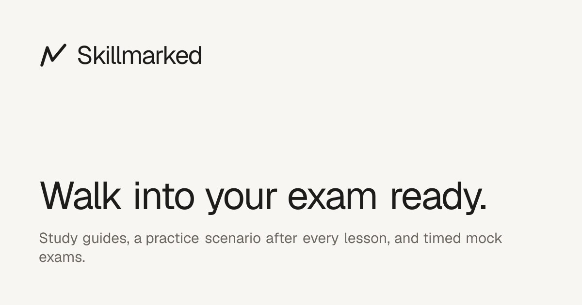 Certification exam practice | Skillmarked